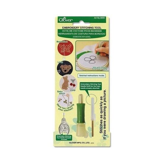 Clover punch naald set met punch naaldhouder