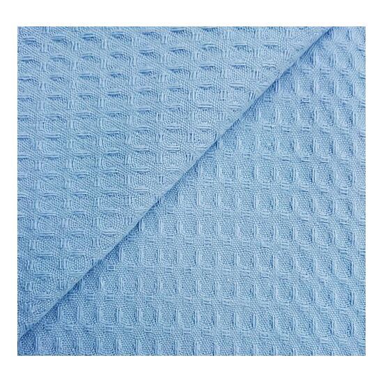 Wafelstof licht blauw 249 - Resyle