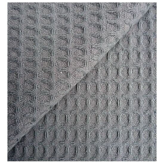 Wafelstof donker grijs 009 - Resyle