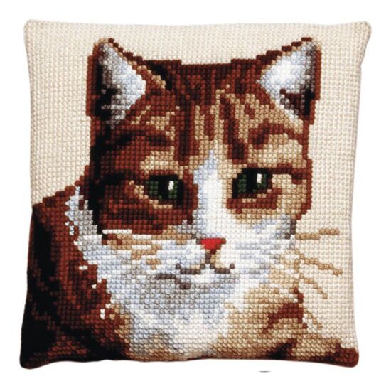 Poes borduurkussen - PAKO borduurpakket | HobbyGigant