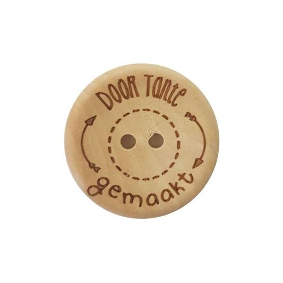 Durable - Houten knopen - 20 mm - Door tante gemaakt - 4 stuks