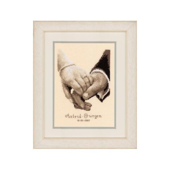 Huwelijksgeluk - Vervaco Telpatroon Borduurpakket