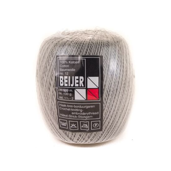 Beijer Beijer Glanskatoen | fijn haakkatoen | hobbygigant.nl grijs 07-HobbyGigant