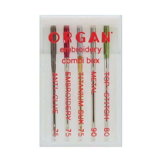Organ - Embrodery combi box 75 - 90 - Naaimachine naalden - HobbyGigant