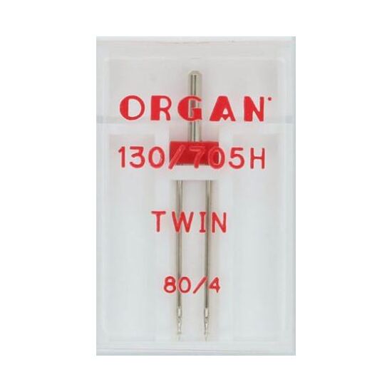 Organ Twin naald 80/4 - Naaimachine naalden