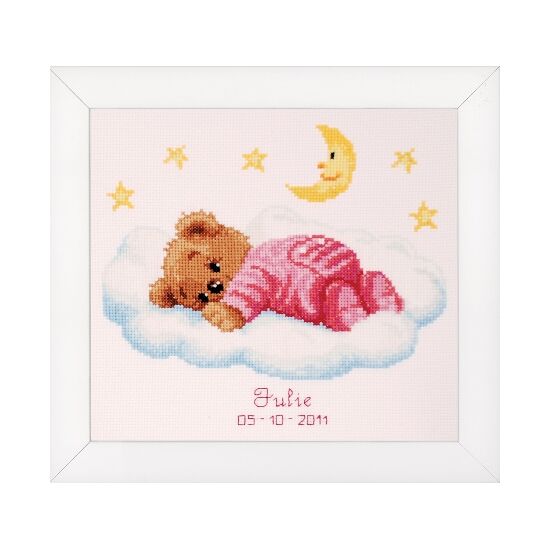 Slapende beertjes Borduurpakket - Vervaco Telpatroon-HobbyGigant