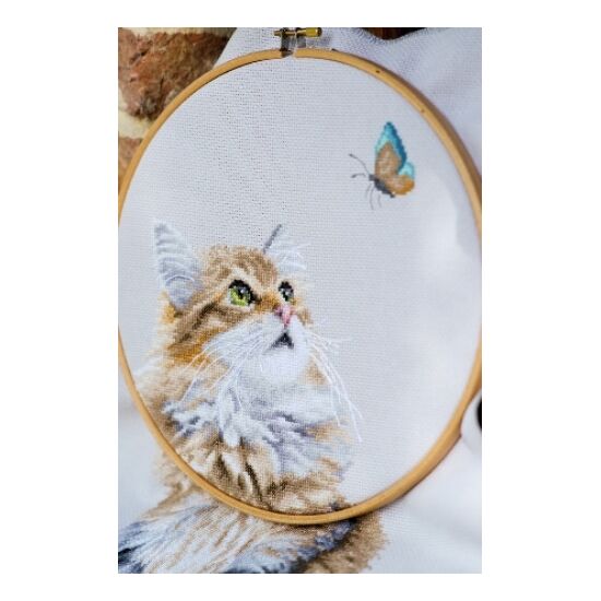 Boskat borduurpakket - LanArte telpatroon-HobbyGigant