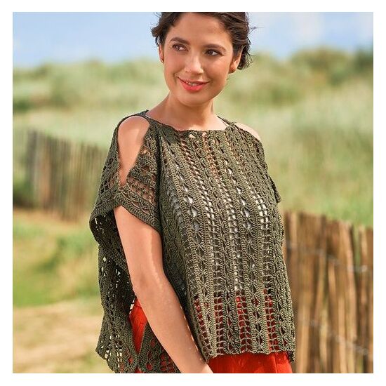 Dames topje haken - Gratis haakpatroon