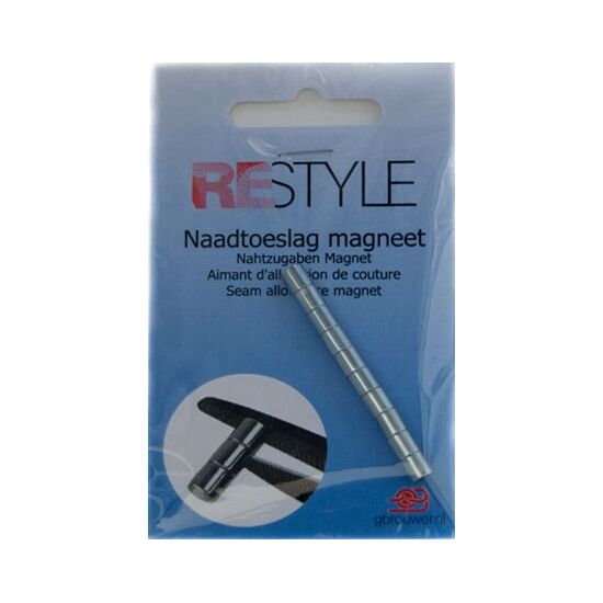 Naadtoeslag magneet 10 x 0,5 cm - Restyle | HobbyGigant
