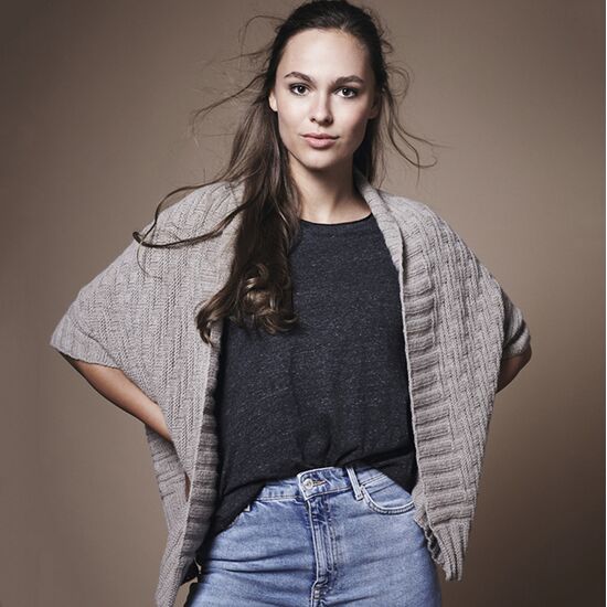 Shrug damesvest breien - breipakket