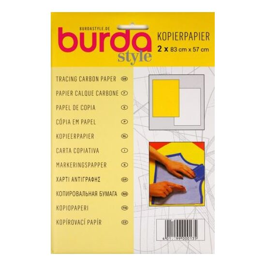 Burda carbonpapier geel en wit | patroonpapier | HobbyGigant