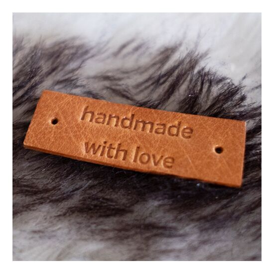 Leren label 'Handmade with love' Muud | hobbygigant.nl Leren label 'Handmade with love' Muud | hobbygigant.nl