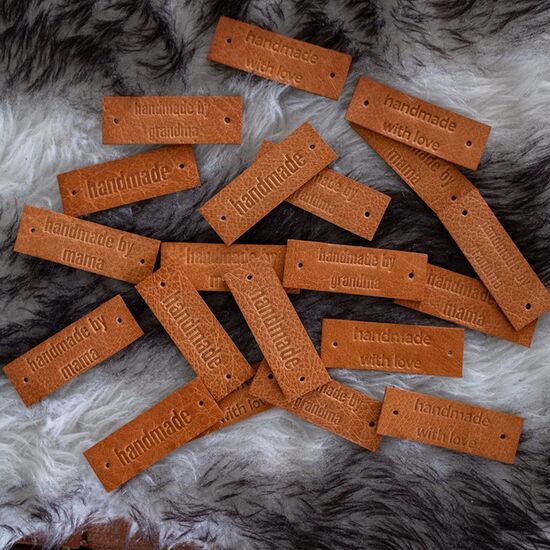 Leren label 'Handmade by grandma' Muud | hobbygigant.nl Leren label 'Handmade by grandma' Muud | hobbygigant.nl