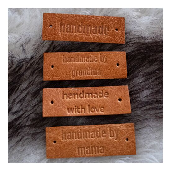 Leren label 'Handmade by grandma' Muud | hobbygigant.nl Leren label 'Handmade by grandma' Muud | hobbygigant.nl