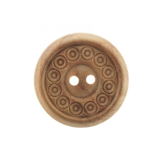 Houten knopen 34 mm  2 stuks - 3051 Deknofa | HobbyGigant