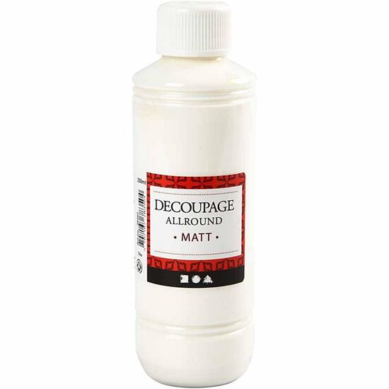 Decoupage lijm Allround Matt 250 ml Creotime | HobbyGigant