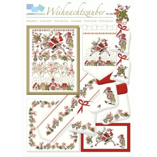 Tafelkleed kerst borduren groen - Met  borduurpatroon | hobbygigant.nl
