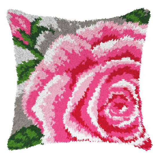 Roze roos met knop knoopkussen - Orchidea knooppakket | HobbyGigant