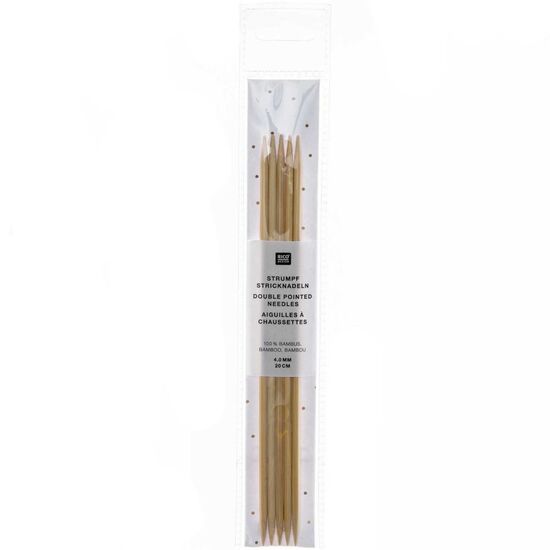 Bamboe sokkennaalden 4 mm - Rico Design | HobbyGigant Bamboe sokkennaalden 4 mm - Rico Design | HobbyGigant