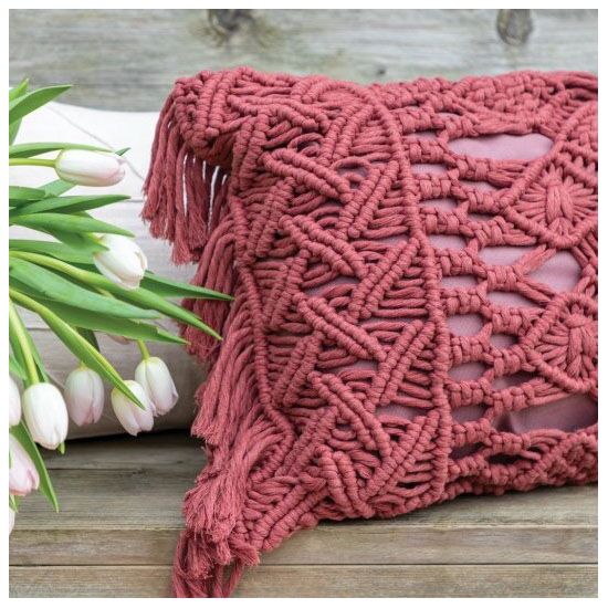 Daring Diamonds macramé kussen maken - Durable macramé pakket | hobbygigant.nl Daring Diamonds macramé kussen maken - Durable macramé pakket | hobbygigant.nl
