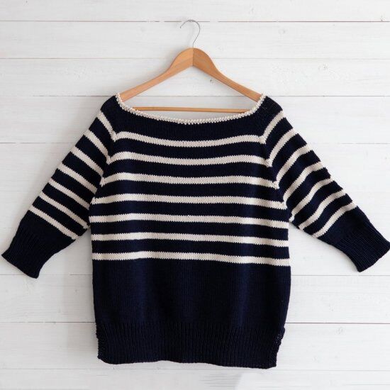 Bretons gestreepte damestrui breien - Durable Cosy Fine breipakket, 5 image