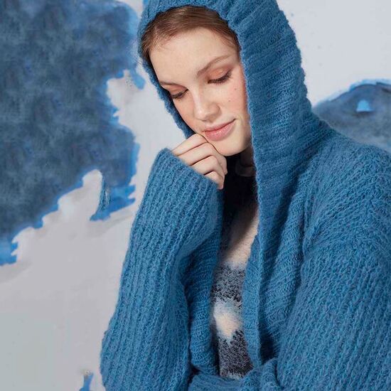 Maxi damesvest breien - Lang Yarns Suri Alpaca breipakket | hobbygigant.nl