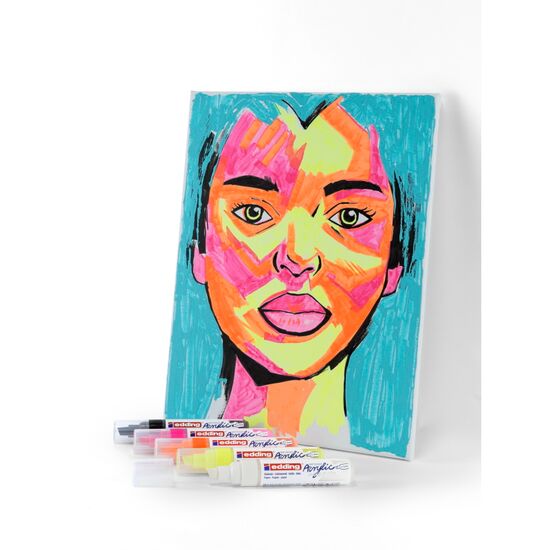 edding Acrylmarker 5000 breed doos 5set ass