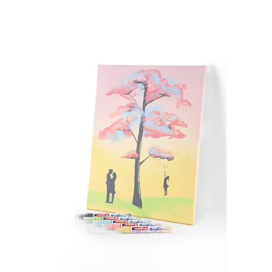 edding Acrylmarker 5100 medium set 099 - 5 stuks