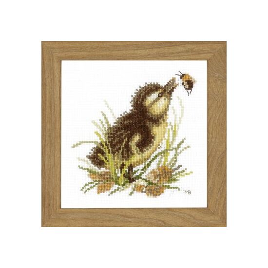 Eendje en Bij Marolein Bastin - LanArte kruissteek borduurpakket PN-0146977 | hobbygigant.nl