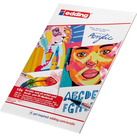 edding Schilderblok A3 voor acryl- en olieverf