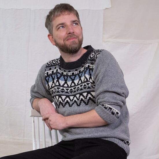 Herentrui met Noors patroon breien - FairMade breipakket | hobbygigant.nl