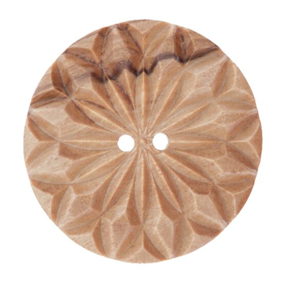 Houten knoop 44 mm  1 stuks - 3011 Deknofa | HobbyGigant