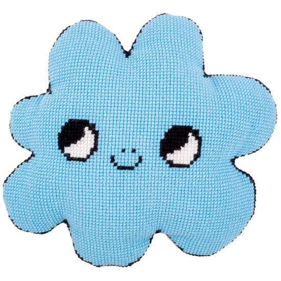 Wolkje vorm borduurkussen - Vervaco borduurpakket | HobbyGigant