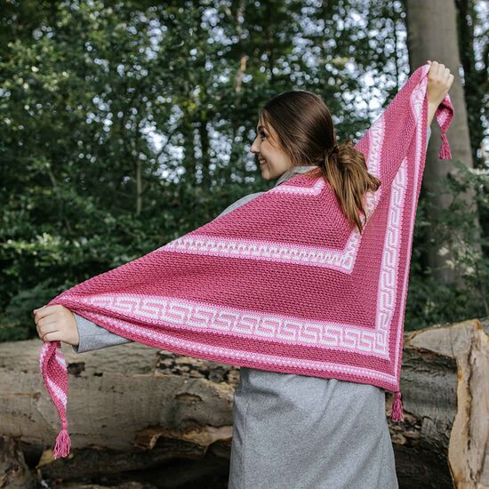 Durable CAL Autumn Mosaic Shawl Tortora haken - Durable haakpakket | hobbygigant.nl