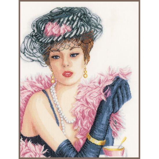 Elegante Dame - borduurpakket LanArte | HobbyGigant