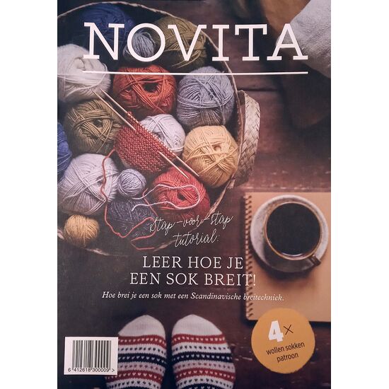 Leren sokken breien - Novita flyer met uitleg | hobbygigant.nl