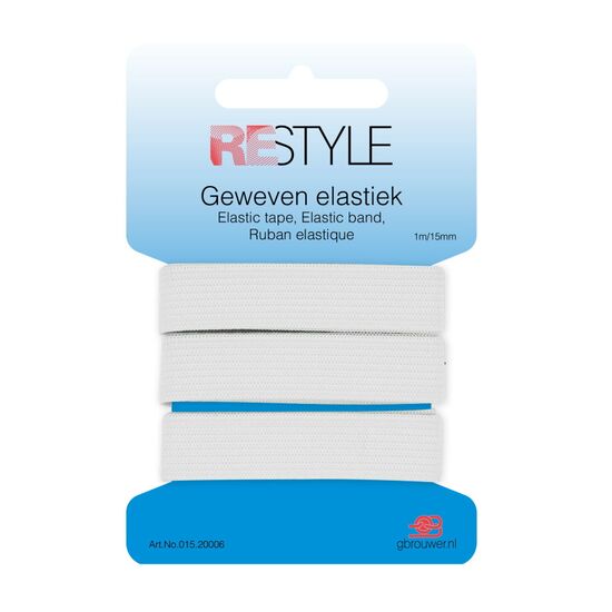 Geweven elastiek 009 1m - 15mm Restyle | HobbyGigant