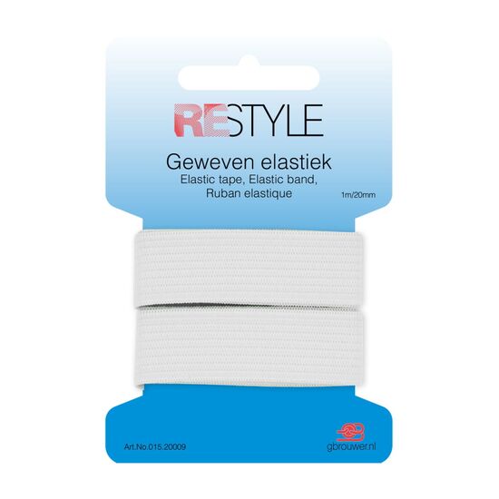 Geweven elastiek 009 1m - 20mm Restyle | HobbyGigant