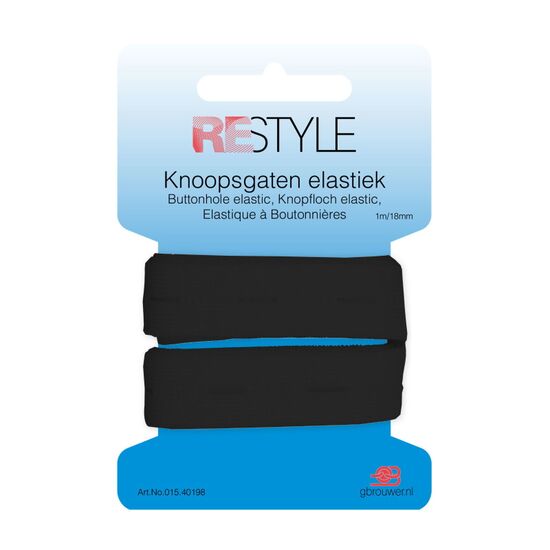 Knoopsgaten elastiek 000 1m - 18mm Restyle | HobbyGigant