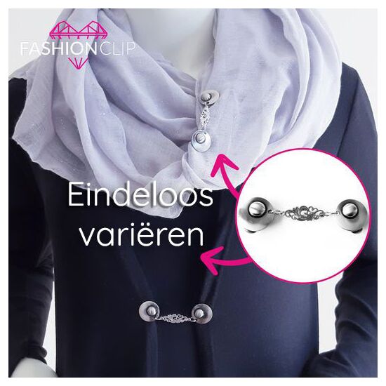 Vestsluiting The round silver - Fashionclip
