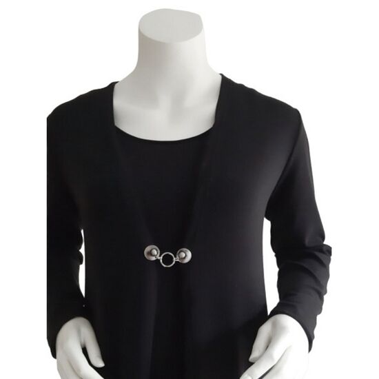 Vestsluiting The round silver - Fashionclip | HobbyGigant