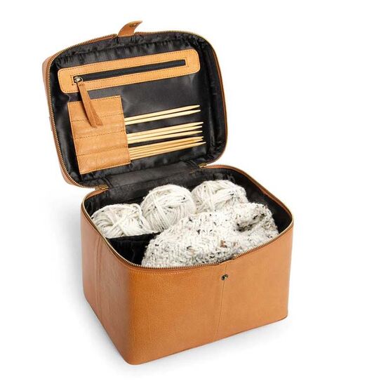 Muud tas Lexi bruin - handwerktas of toilettas | hobbygigant.nl