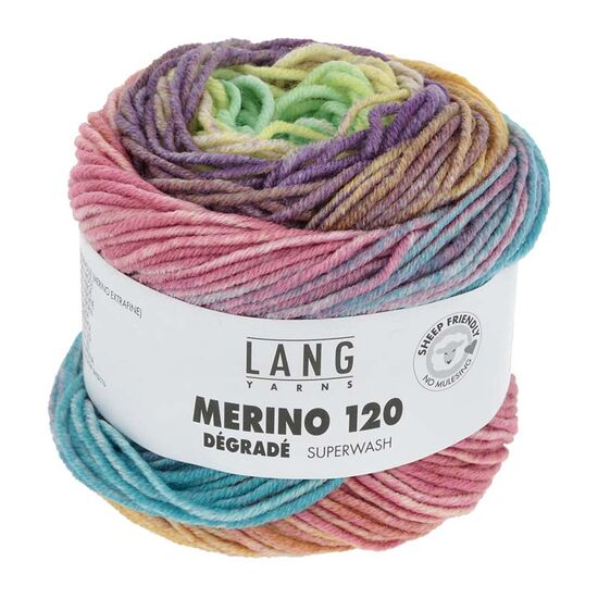 Lang Yarns Merino 120 Dégradé 01 | 100% merino wol | hobbygigant.nl