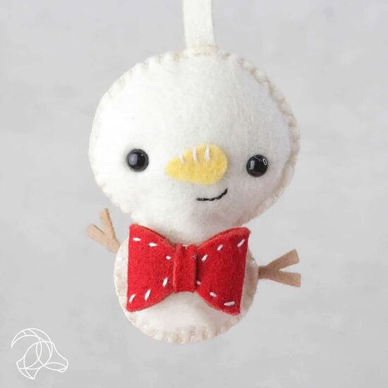 Sneeuwpopjes Hangers vilten - Hardicraft viltpakket | knutselpakket kerst | hobbygigant.nl