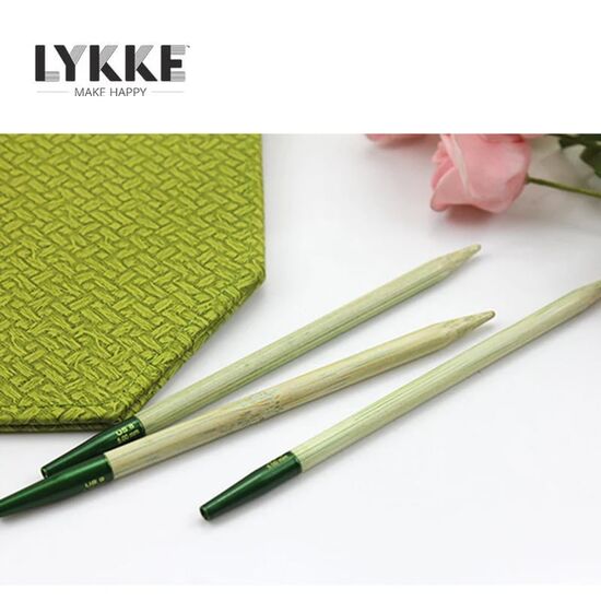 Lykke Grove verwisselbare rondbreinaalden set 7,5 cm (3,5") groen | Lykke rondbreinaalden sets | hobbygigant.nl