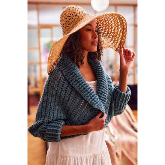 Shrug vest haken - Novita 7 Veljestä Nature haakpakket | hobbygigant.nl