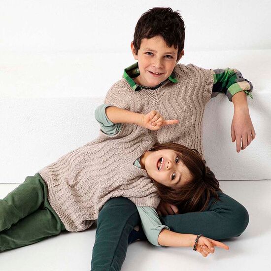 Spencer voor kinderen breien - Lang Yarns Atlantis breipakket | hobbygigant.nlSpencer voor kinderen breien - Lang Yarns Atlantis breipakket | hobbygigant.nl