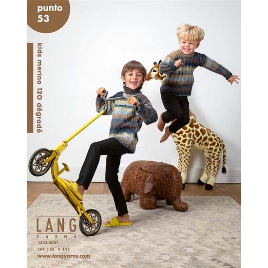 Punto 53 kids merino 120 dégradé - Lang Yarns breiboek | breipatronen kinderen | hobbygigant.nl