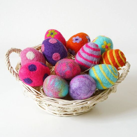 Knutselpakket Paaseieren naaldvilten - 5 stuks | hobbygigant.nl