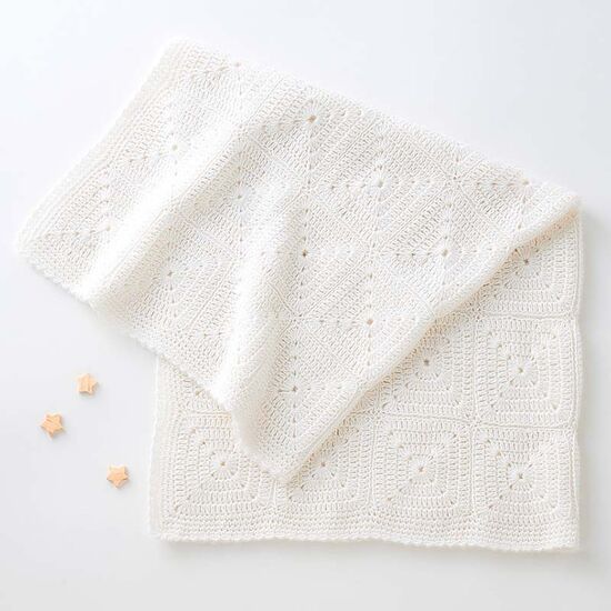Granny square babydeken haken - Lana Grossa Ecopuno haakpatroon | hobbygigant.nl